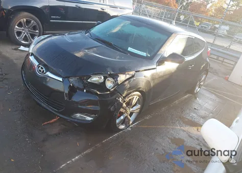 2013 Hyundai Veloster Base W/Gray from USA, damaged, VIN KMHTC6AD3DU107577